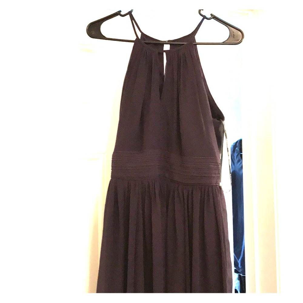 Levkoff Plum Bridesmaid Dress